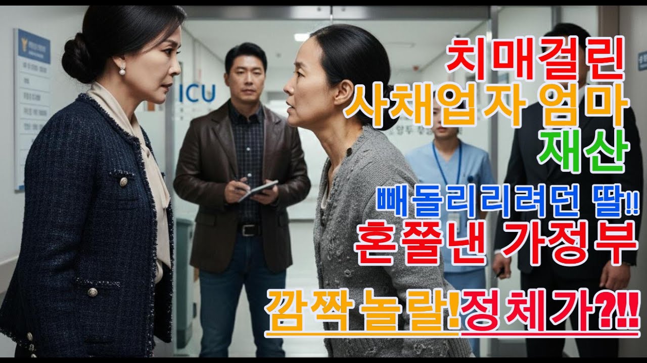 치매걸린 사채업자 엄마  재산 말아먹으려던 딸! 혼쭐낸 가정부 깜짝놀랄 정체가?!!