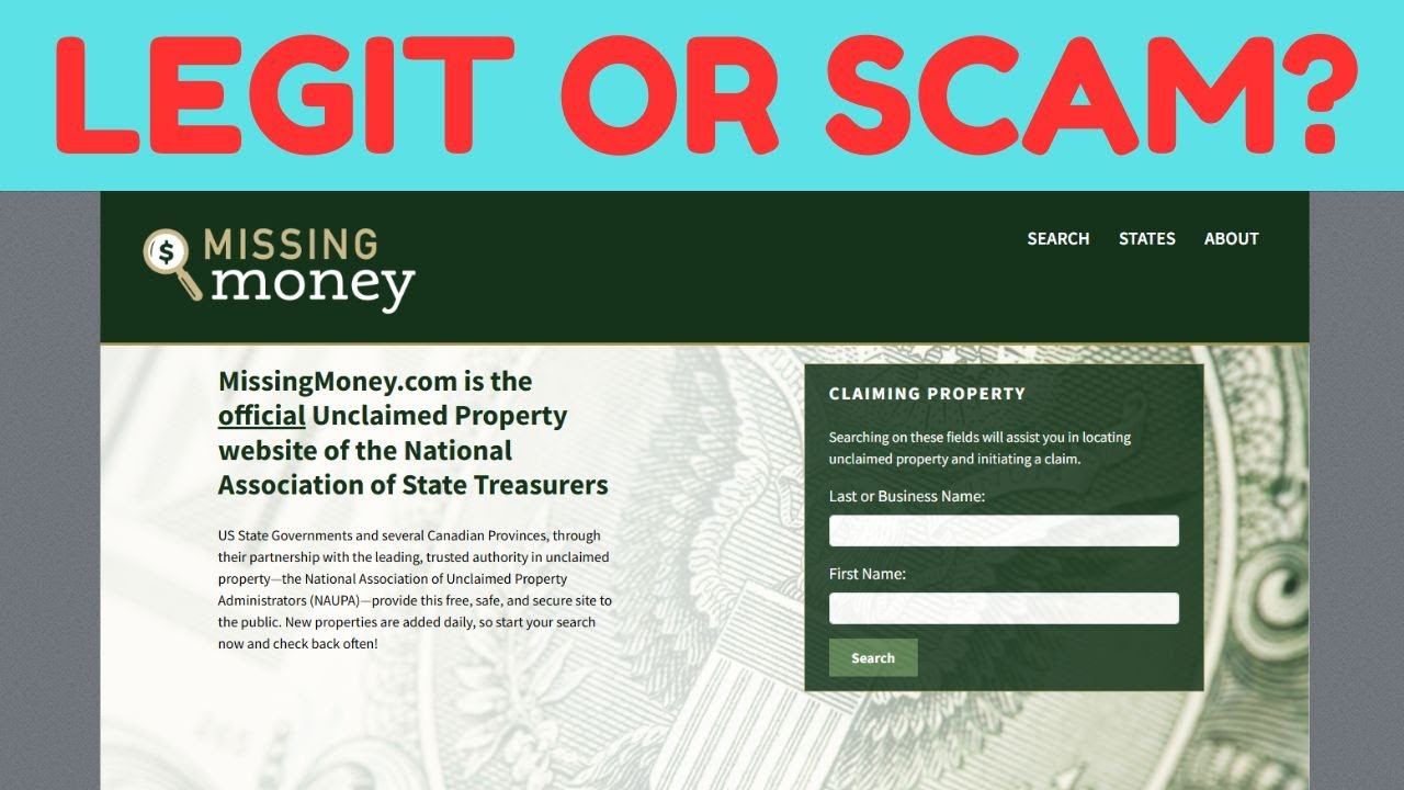 MissingMoney Review &ndash; Is MissingMoney.com Legit or a Scam?