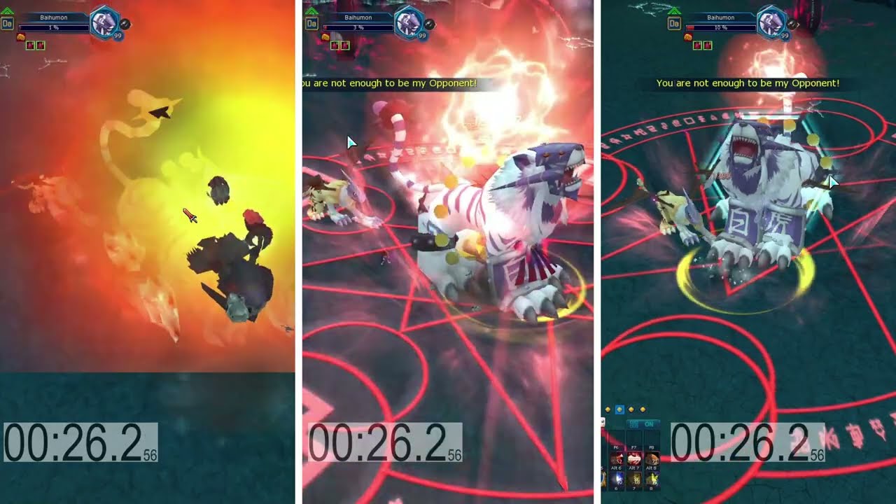 GDMO DMG test Daemon X VS Barbamon X VS Lilithmon X