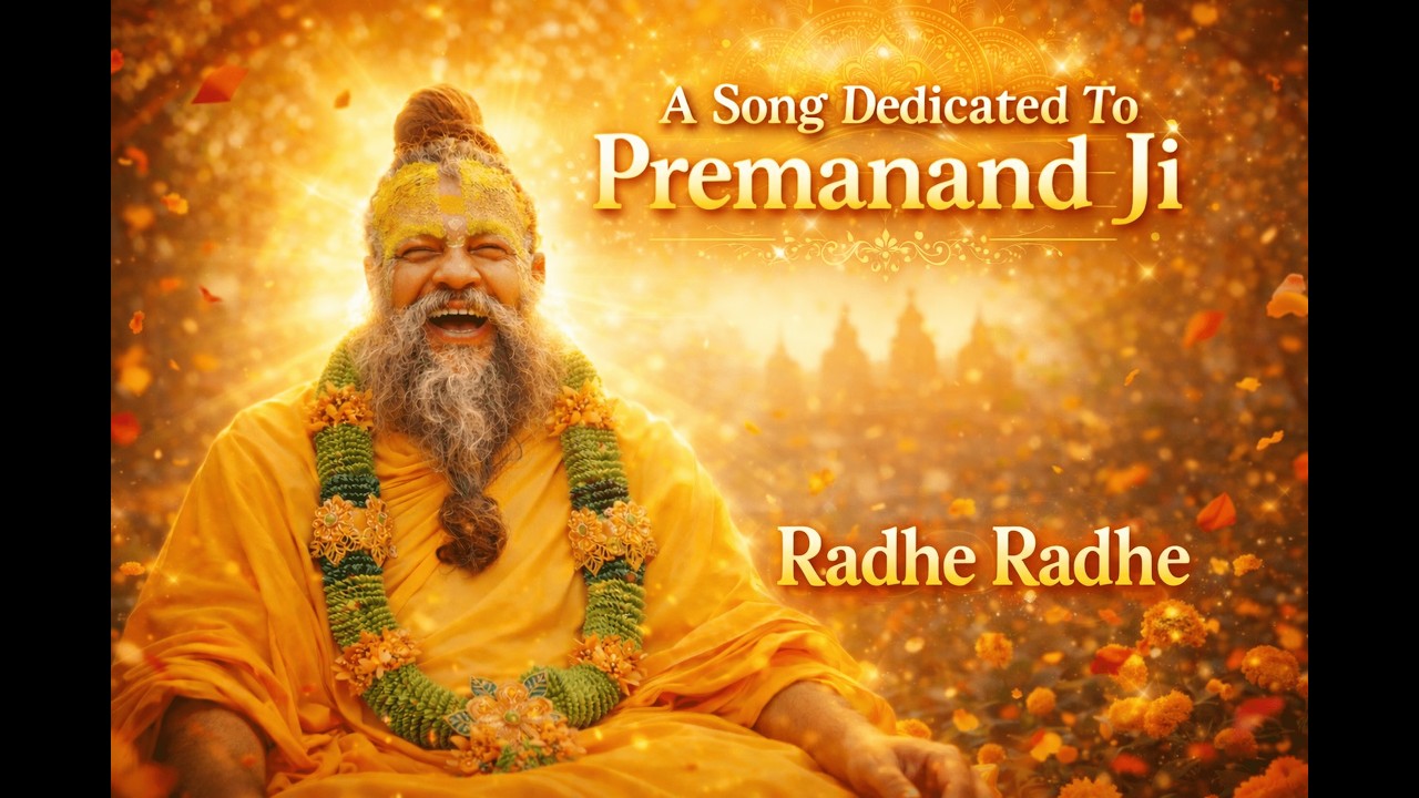 🙏 A Divine Tribute to Premanand Ji Maharaj | Vrindavan Ki Dharti Se Uthe 🌸 | Bhakti Song#premanandji