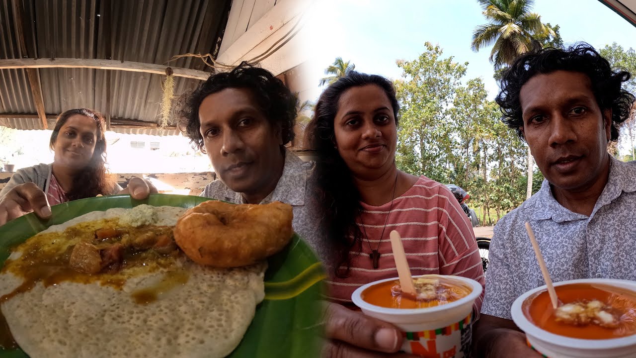 සාම්බාරු හොද්ද එක්ක තෝසේ | මීකිරි කන්න ආස අය කවුද මං වගේ | Street Food curd with honey මැද්දෙපොල
