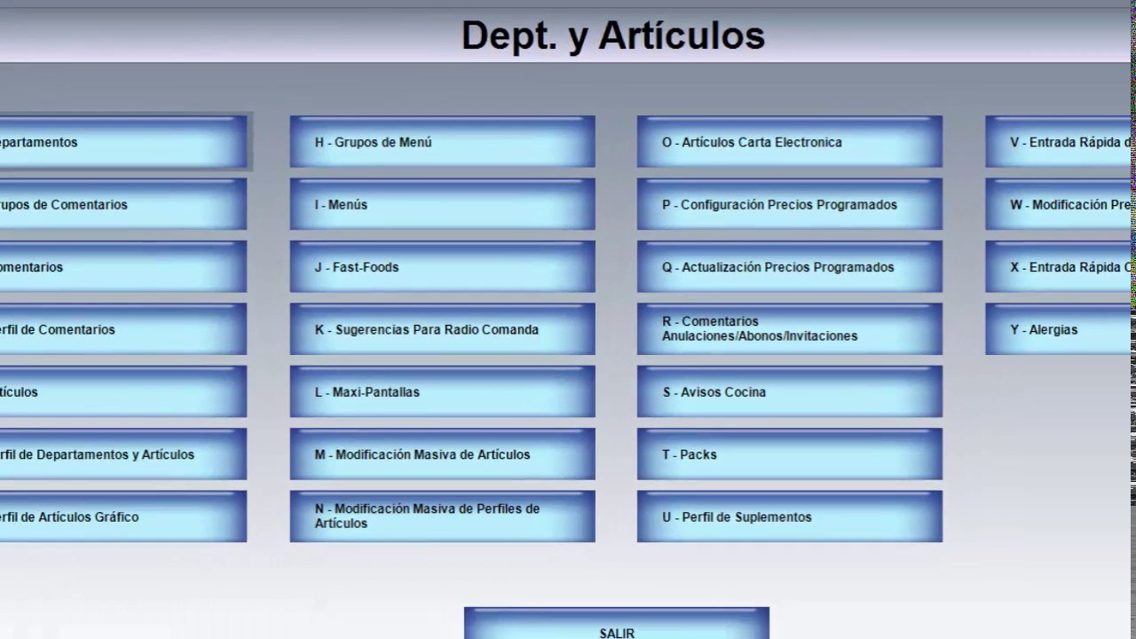 BDP COMO CREAR DEPARTAMENTOS Y ARTÍCULOS
