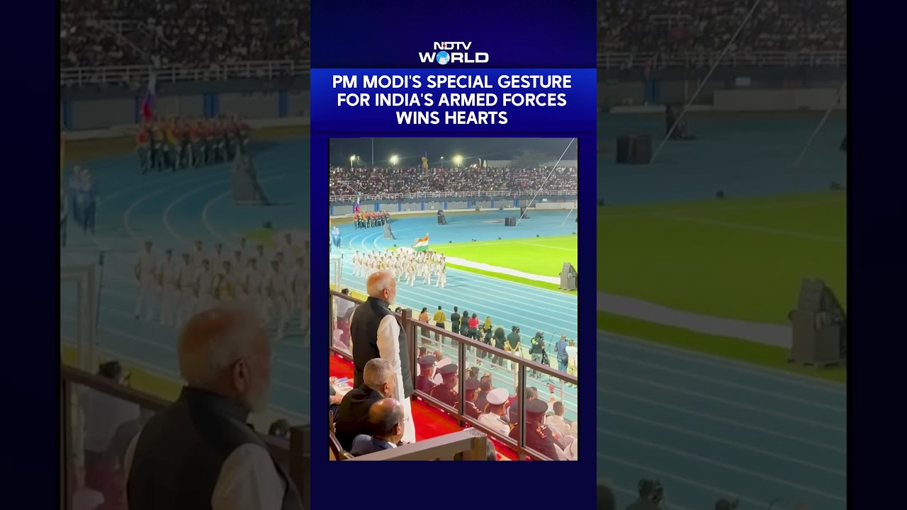 PM Modi Stands For Indian Contingent At Seychelles National Day Parade
