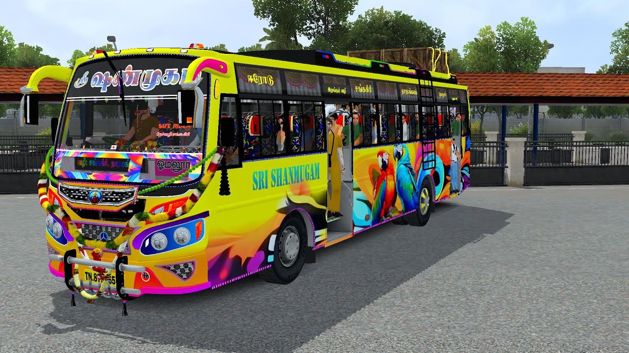 ஸ்ரீ சண்முகம் பஸ்  ஓமலூர் டு ஈரோடு  | #bussimulatorindonesia #bussid 