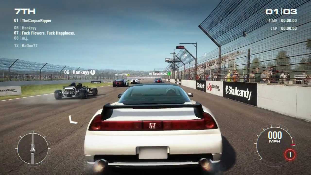 GRID 2 PC Multiplayer gameplay: Tier 3 Upgraded Honda NSX R with lvl 2 engine, lvl 2 handling setup