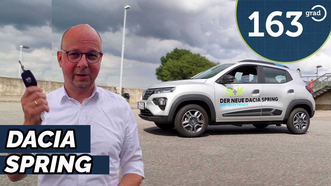 Dacia Spring electric - Wie fährt das billigste Elektroauto ? 163 Grad probiert es aus! - 4K (2021)