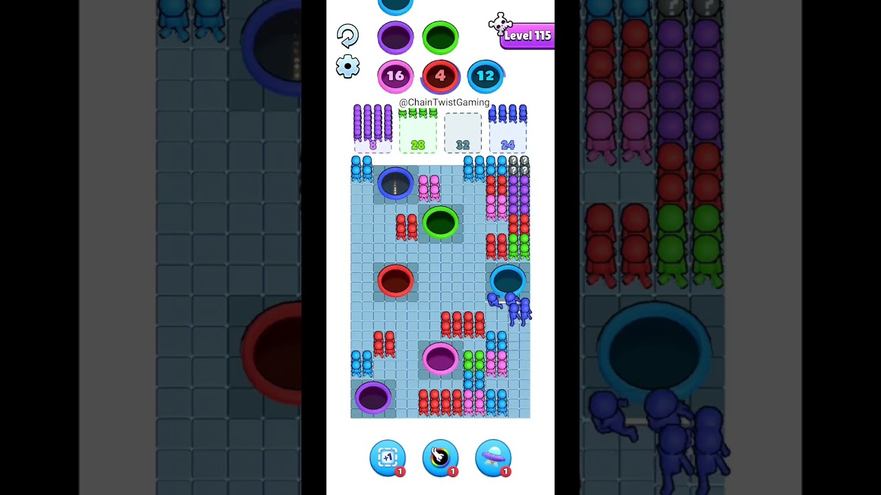 Hole People Level 115 Walkthrough Solution - Newest Version!!!