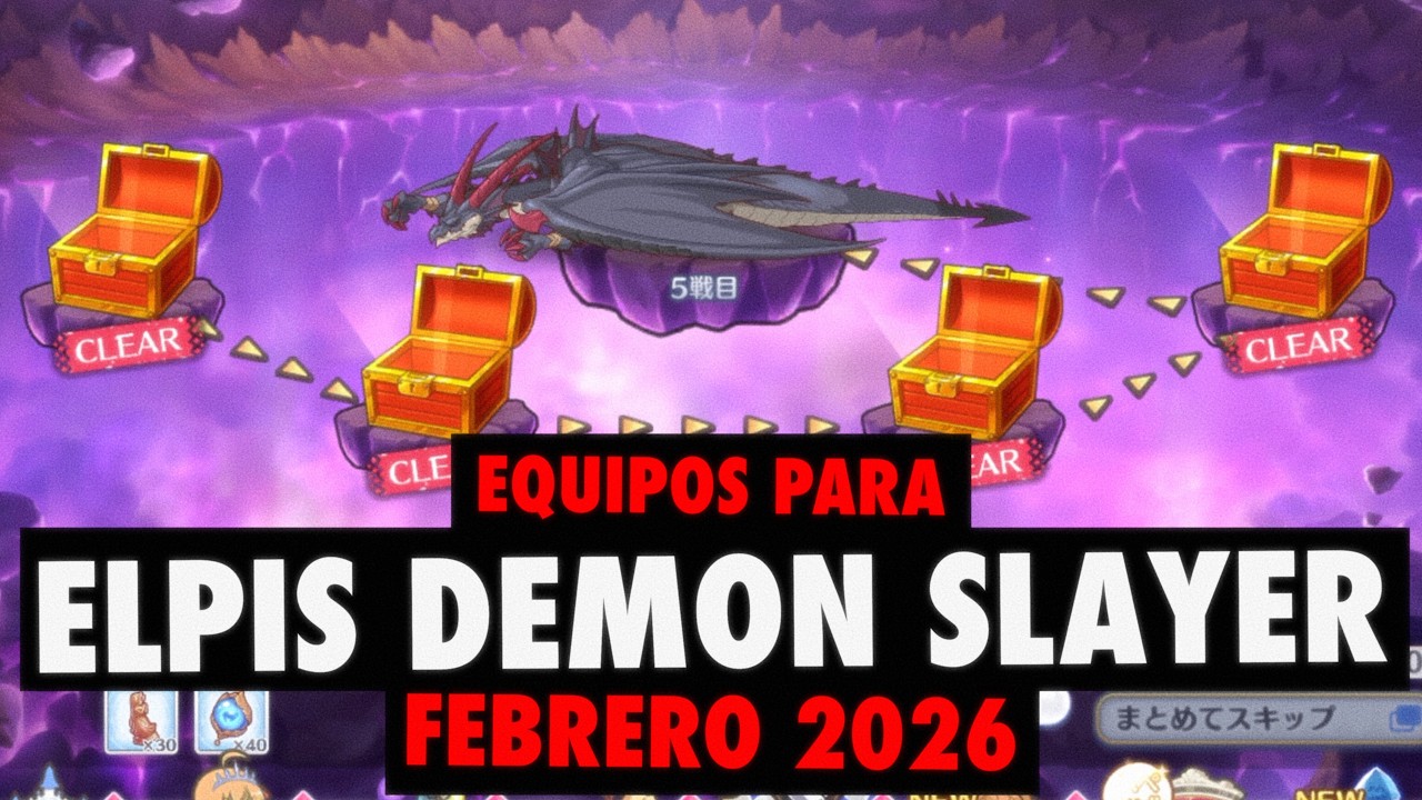 Equipos para la Elpis Demon Slayer Frontline | Febrero 2026 | Princess Connect! Re:Dive