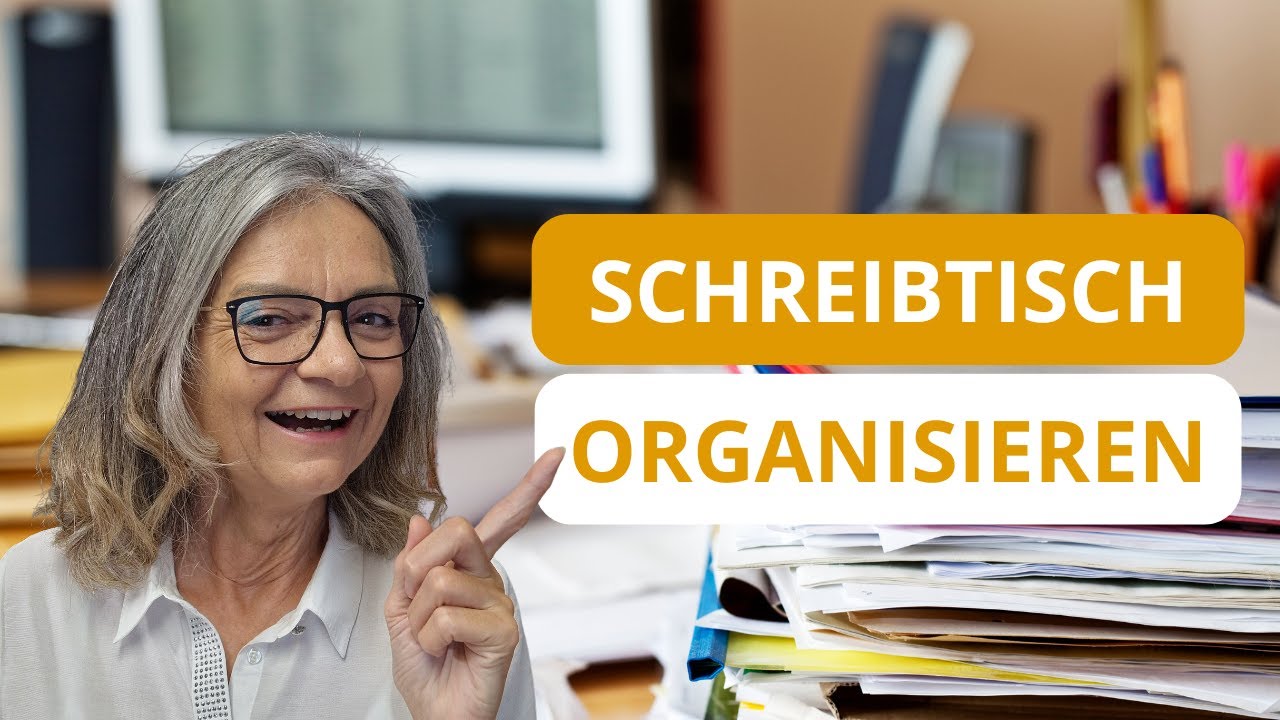 Organisieren Schreibtisch mit dem RICHTIGEN Büromaterial + EINMAL-Regel = Papier im Griff