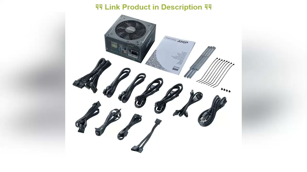 Hottest Sales Phanteks AMP Series 750W 80PLUS Gold, ATX Power Supply, Fully Modular, Hybrid Mode, S