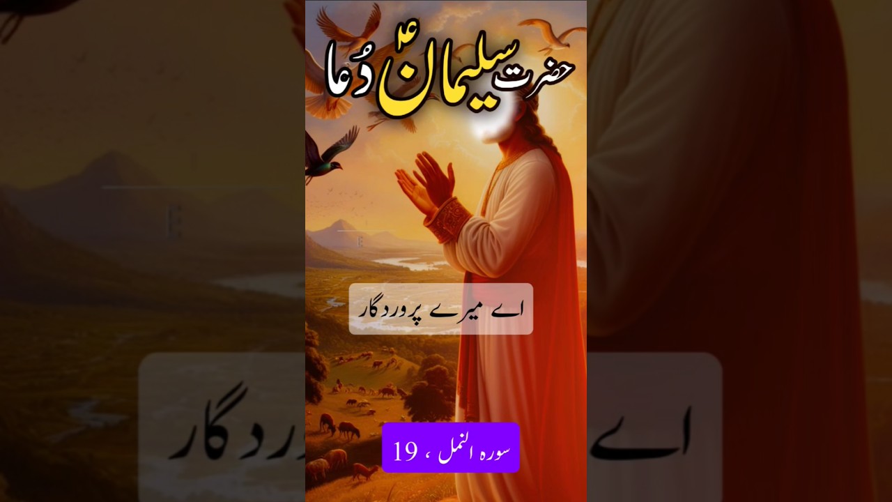 Dua of Hazrat Suleman #history #prophetsulaiman #hazratsuleman #dua #shorts