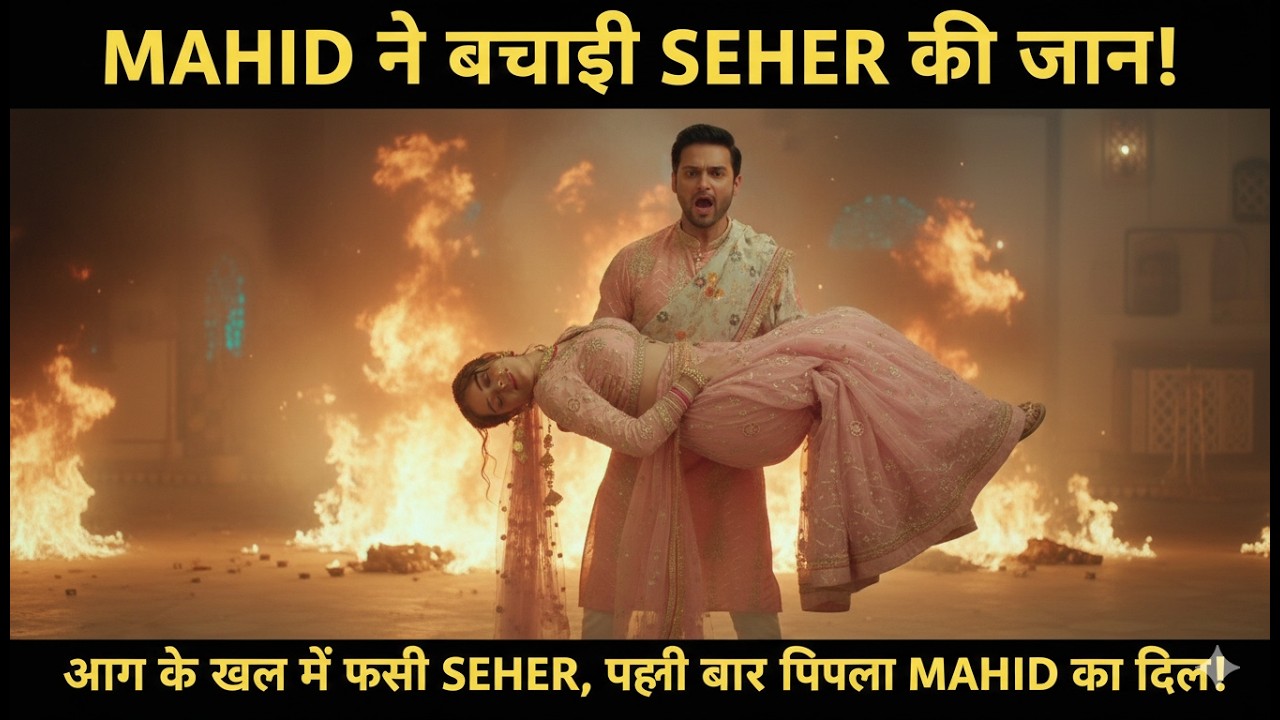 MAHID ने बचाई SEHER की जान! आग के खेल में फंसी SEHER, पहली बार पिघला MAHID का दिल। #seherhonekohai