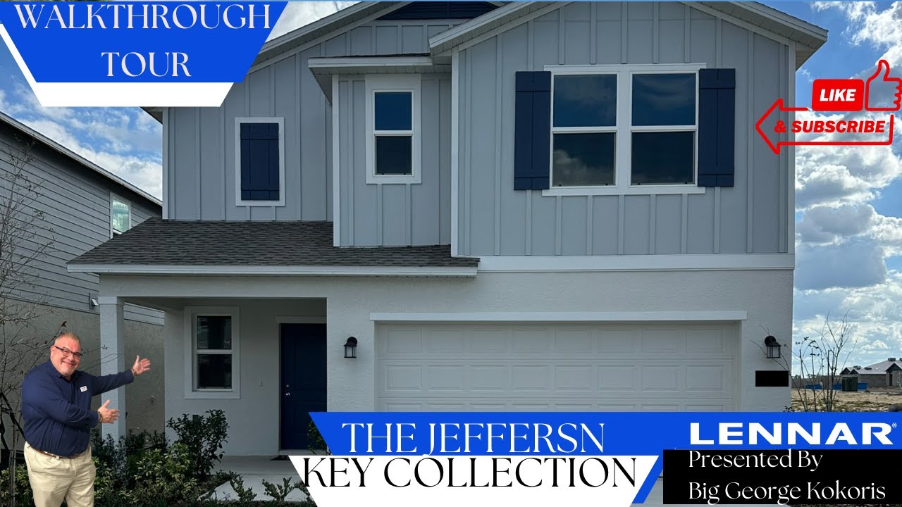 🏡 Spacious 6-Bedroom Home! | The Jefferson Model by Lennar | New Construction in Polk County, FL