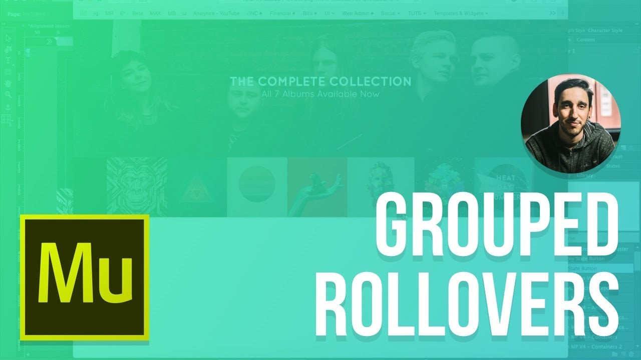 Grouped Animated Rollovers | Adobe Muse 2016 Tutorial