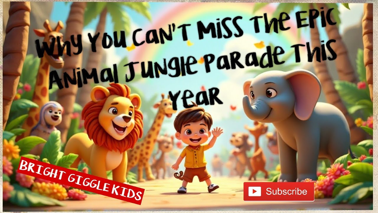 Jungle Animals Dance Song | Learn Animal Sounds & Names | @Bright Giggle Kids