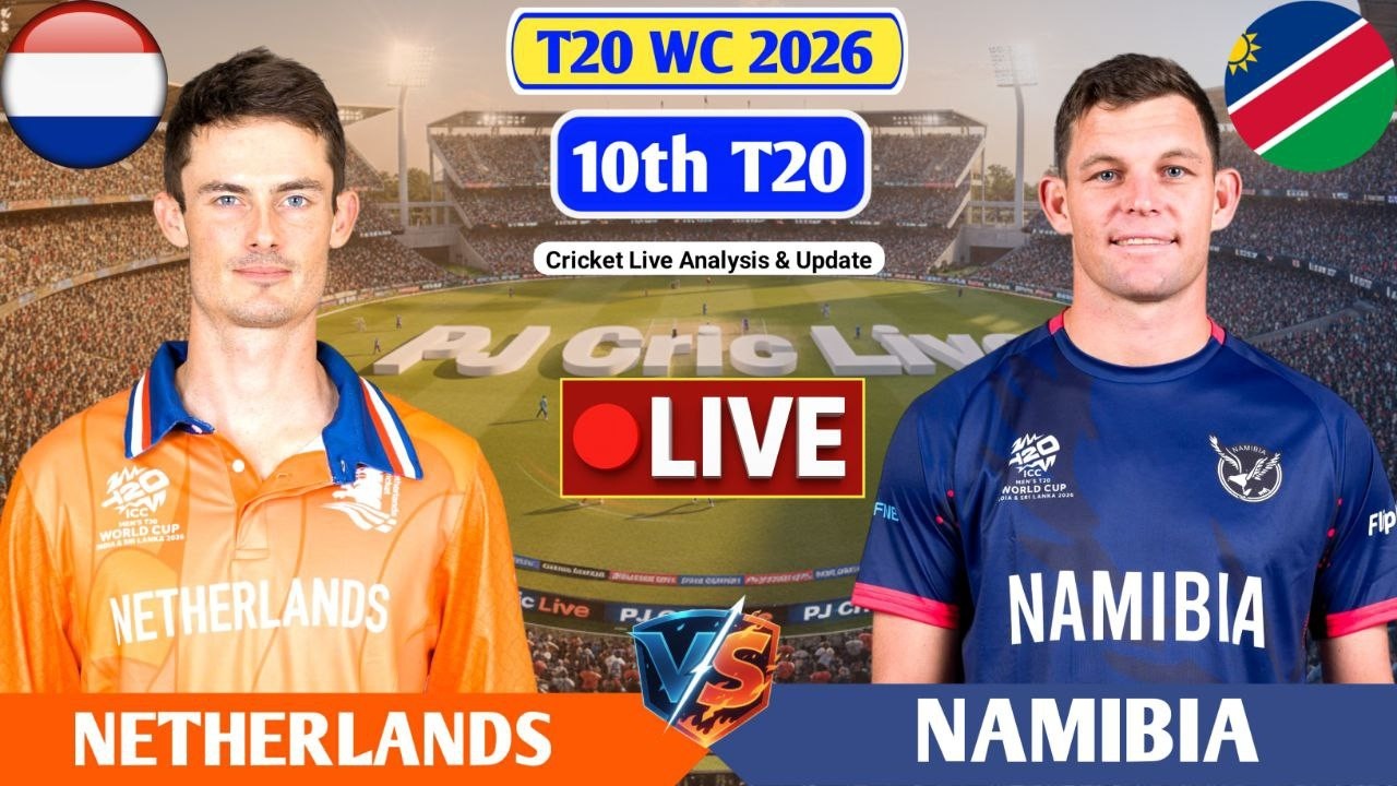 Netherlands Vs Namibia 10th T20 Match | Live Score Analysis & Discussion | NED vs NAM T20 Live