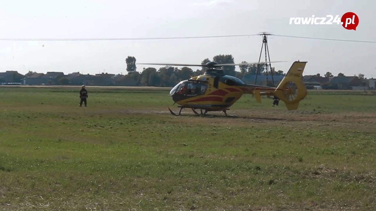 Dmuchany zamek przygni&oacute;tł dziecko. Lądował śmigłowiec