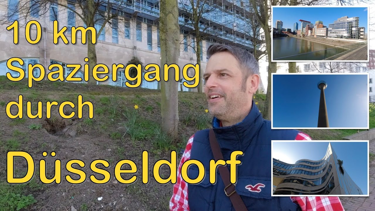 10 km Runde durch Düsseldorf - Medienhafen - Oberkassel - Kö-Bogen - Altstadt