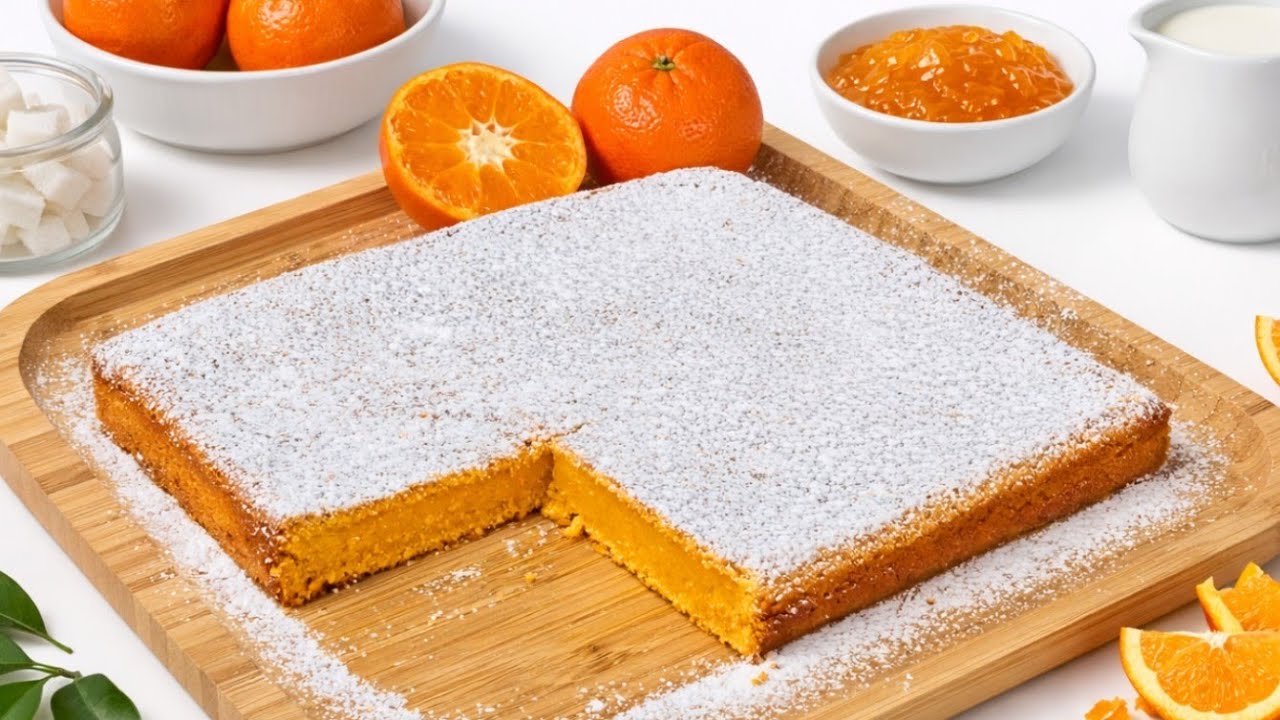 POSTRE FÁCIL DE MANDARINA. Con pocos ingredientes y poco trabajo tenemos un postre exquisito. DULCES