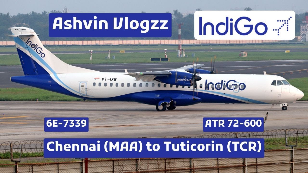 IndiGo flight 6E-7339 from Chennai (MAA) 🇮🇳 to Tuticorin (TCR) 🇮🇳