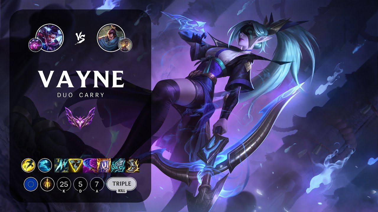 Vayne ADC vs Yasuo - EUW Master Patch 13.15