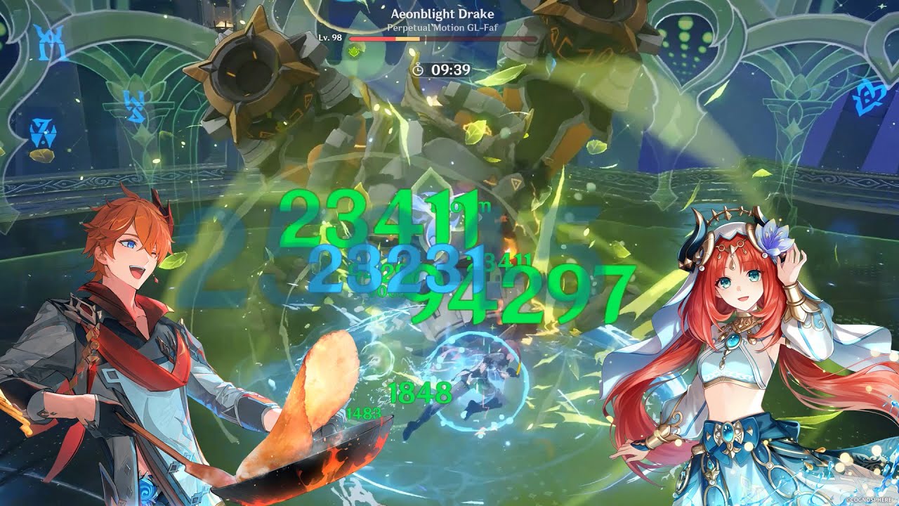 Childe-Nilou Bloom w/ Nahida, Baizhu - Abyss 3.6 Floor 12 Top Half Continuous - Genshin Impact