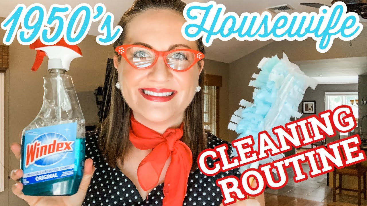 1950's HOUSEWIFE DAILY CLEANING ROUTINE  // HOW TO CLEAN LIKE A 50'S HOUSEWIFE // Contemporary Mama