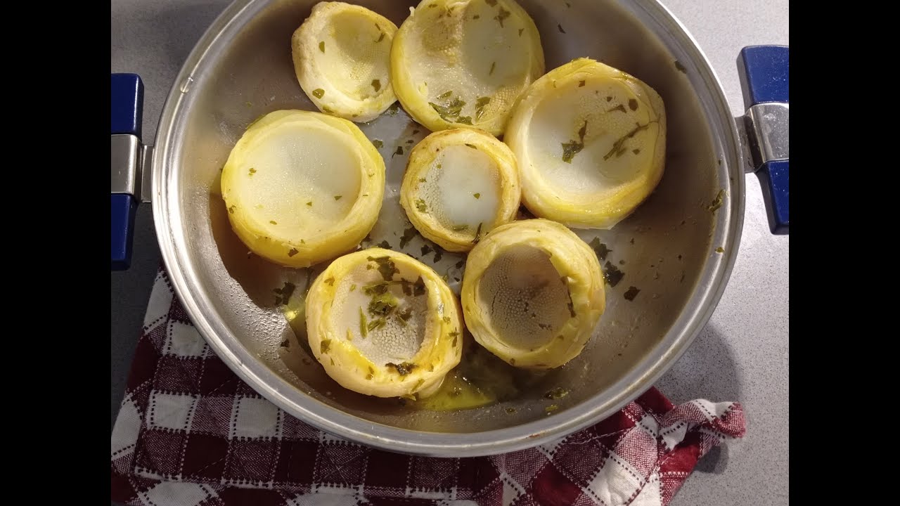 FONDI DI CARCIOFO IN PENTOLA contorno semplice e delicato