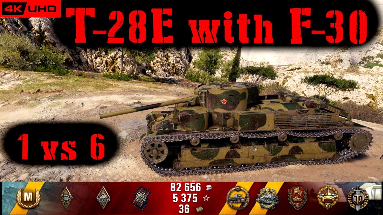 World of Tanks T-28E with F-30 Replay - 9 Kills 2.3K DMG(Patch 1.7.0)