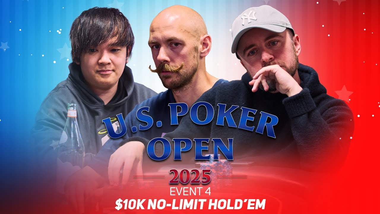 Stephen Chidwick, Masato Yokosawa & Patrick Leonard at U.S. Poker Open Event #4 Final Table!