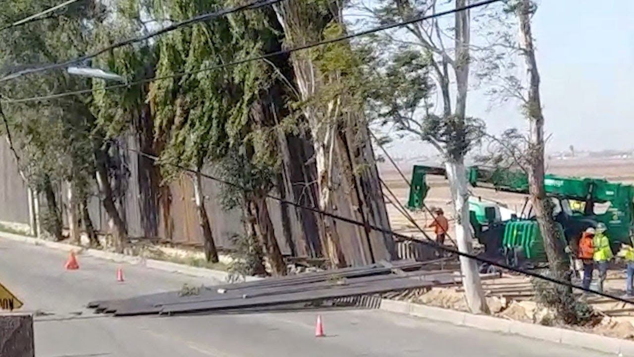 Border Wall Gets Blown Over By Wind
