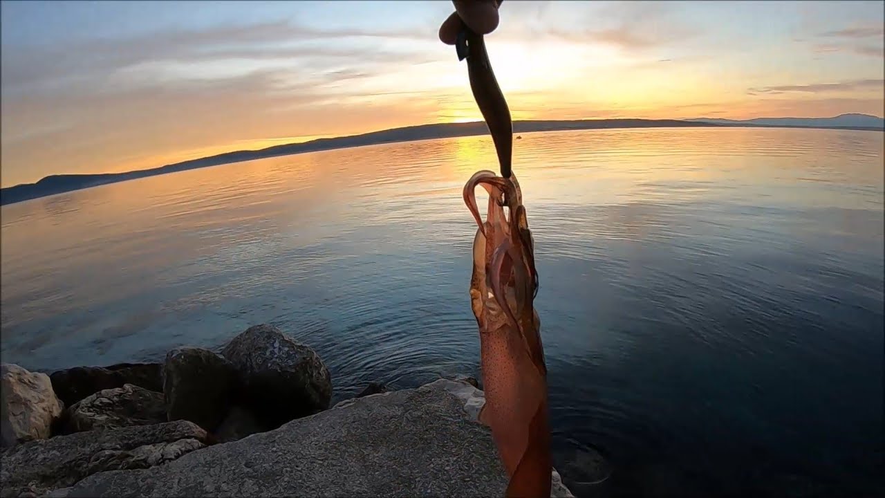 Squid fishing on Kanji Pro Spec Adriatic Sea Selce