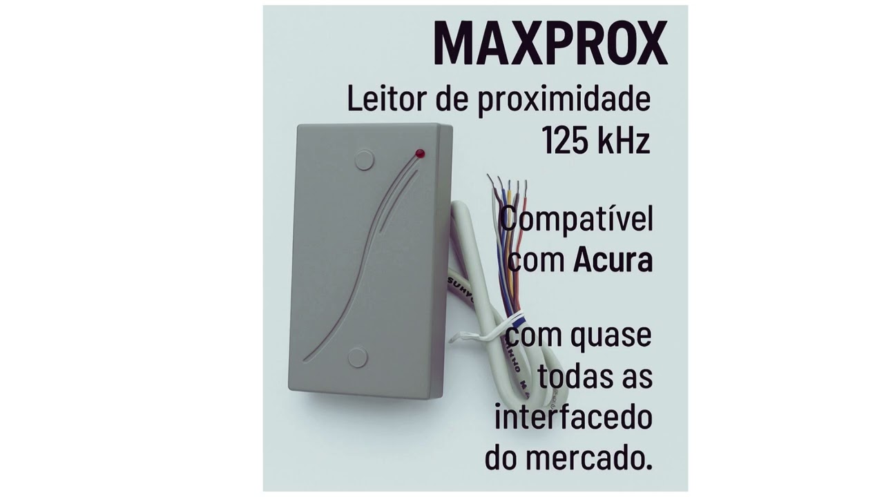 Leitor de proximidade 125 KHz, MaxProx-P.