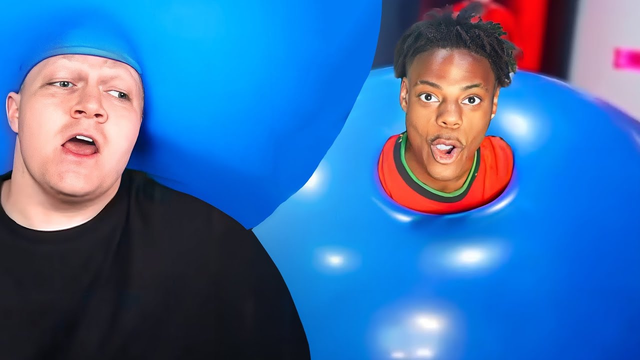 Steak Reacts to iShowSpeed Doing The Balloon Challenge..