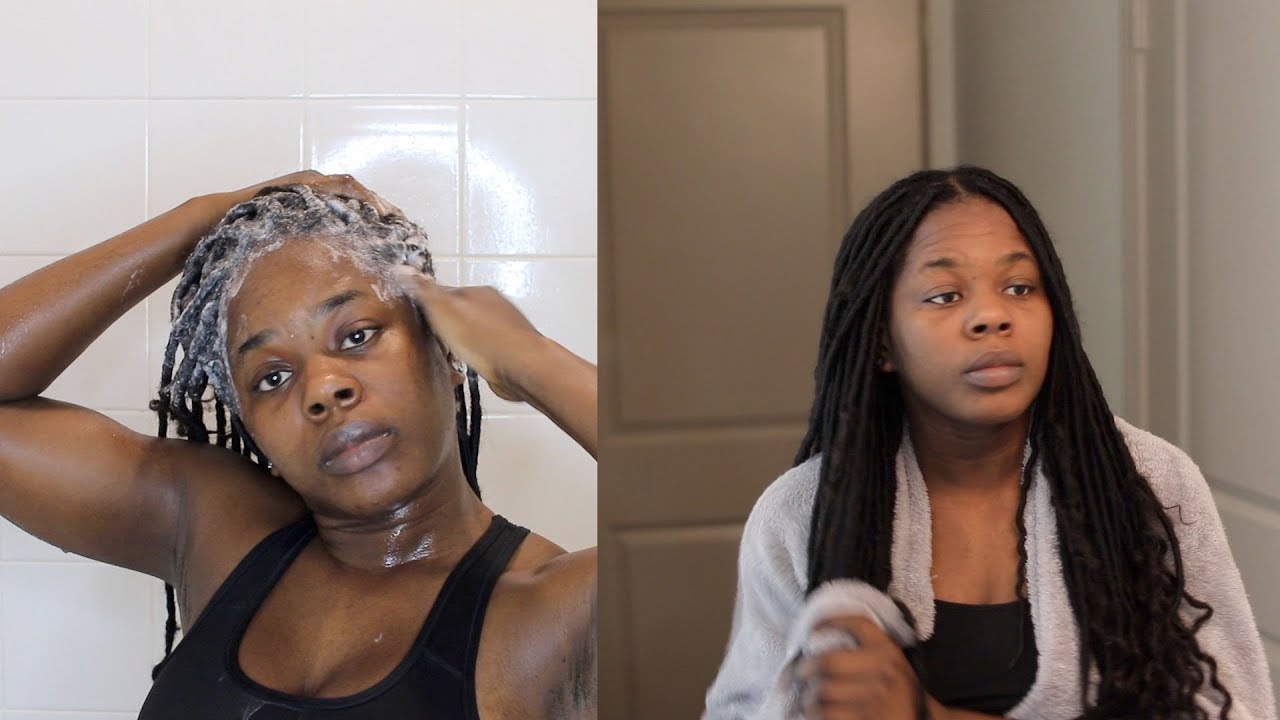 How to Wash your Goddess Locs | Wash Day Routine for Faux Locs || TheAdeTomi