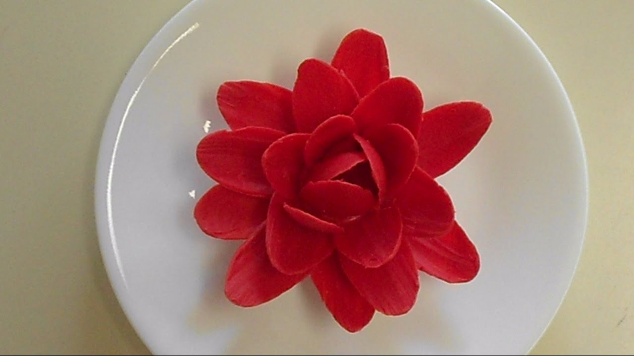 How to make chocolate flowers