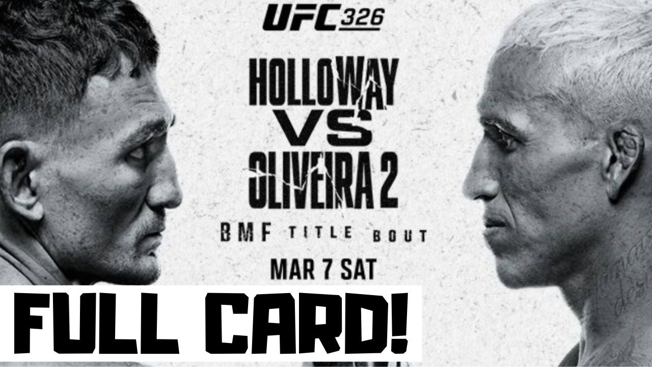 UFC 326 Predictions Oliveira vs Holloway 2 Full Card Betting Breakdown
