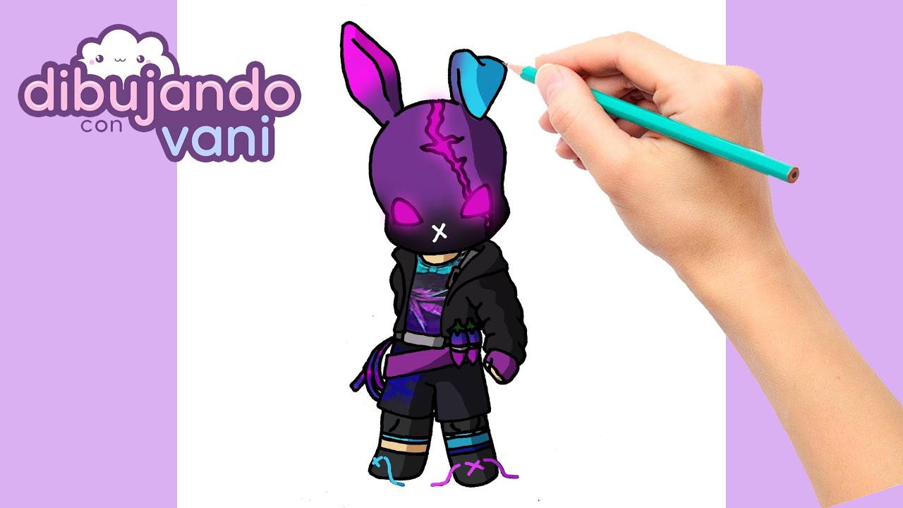 COMO DIBUJAR LIEBRE DE LA OBSESION FREE FIRE - DIBUJOS DE FREE FIRE - CONEJO INCUBADORA FREE FIRE