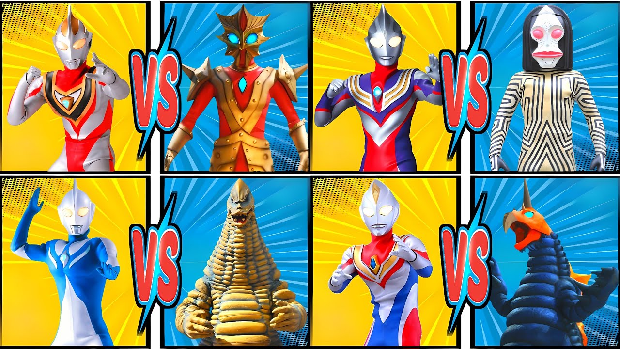 ウルトラマン GAIA VS ACE KILLER, ULTRAMAN TIGA VS ALIEN DADA, COSMOS VS REDKING, DYNA VS VAKISHIM #ウルトラマン