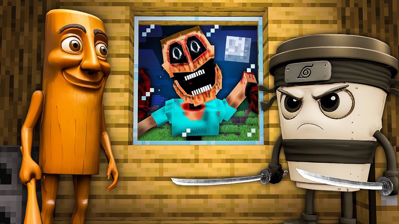 MAD MIMICER came to CAPPUCCINO ASSASSINO and TUNG TUNG SAHUR in Minecraft