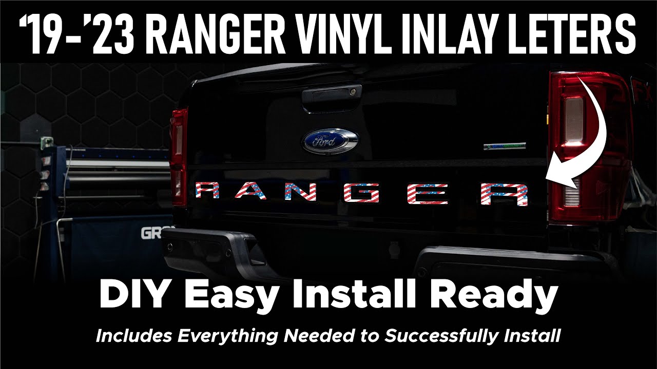 DIY Ford Ranger Vinyl Tailgate Letters Installation | Easy How To Step-by-Step Guide (2019-2023)