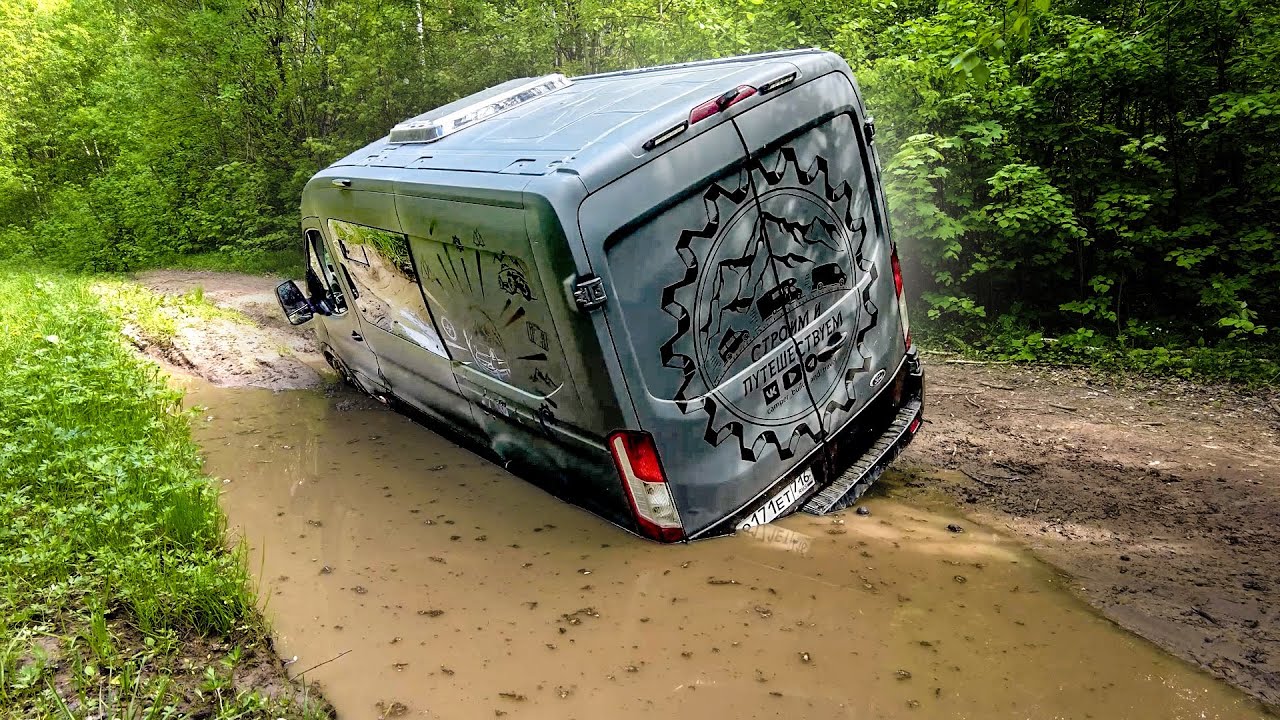 Лебёдка на Автодом Ford Transit #4х4
