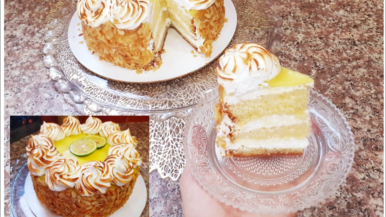 pâtisserie au citron ,بجينواز إسفنجية ناجحة و بمقادير مضبوطة