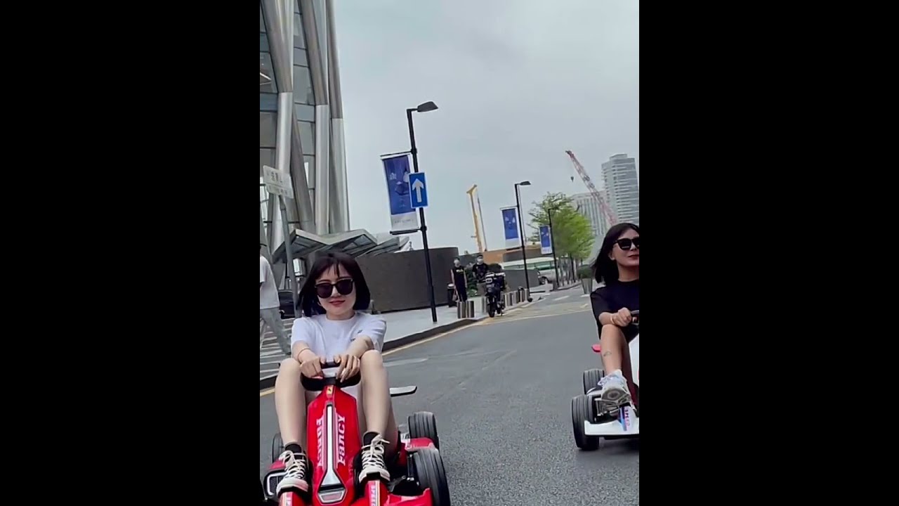 Big Girls Toy Four Wheel Electric Car EV Go Kart 
