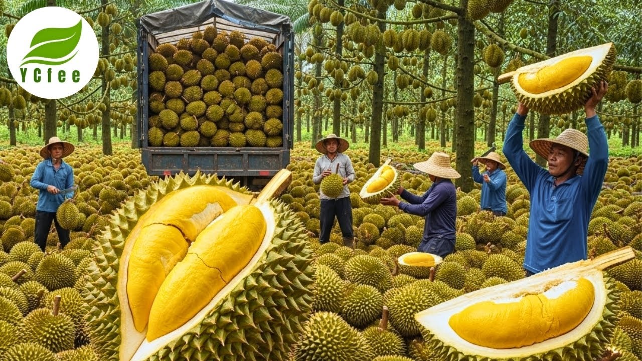 Harvesting Tons of Durians Like a Pro &ndash; A Farm Day in Vietnam You&rsquo;ll Never Forget!
