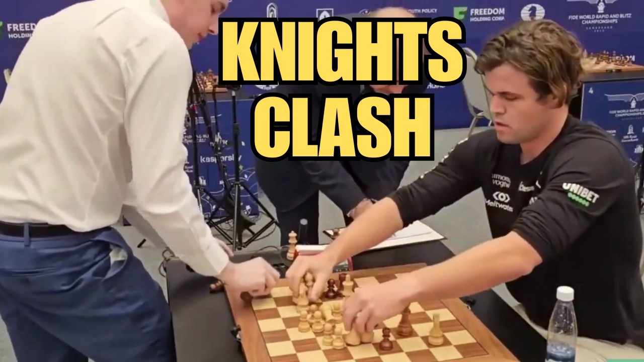 Clash Of Knights! Jan Krzysztof Duda Vs Magnus Carlsen, FIDE World Blitz 2023