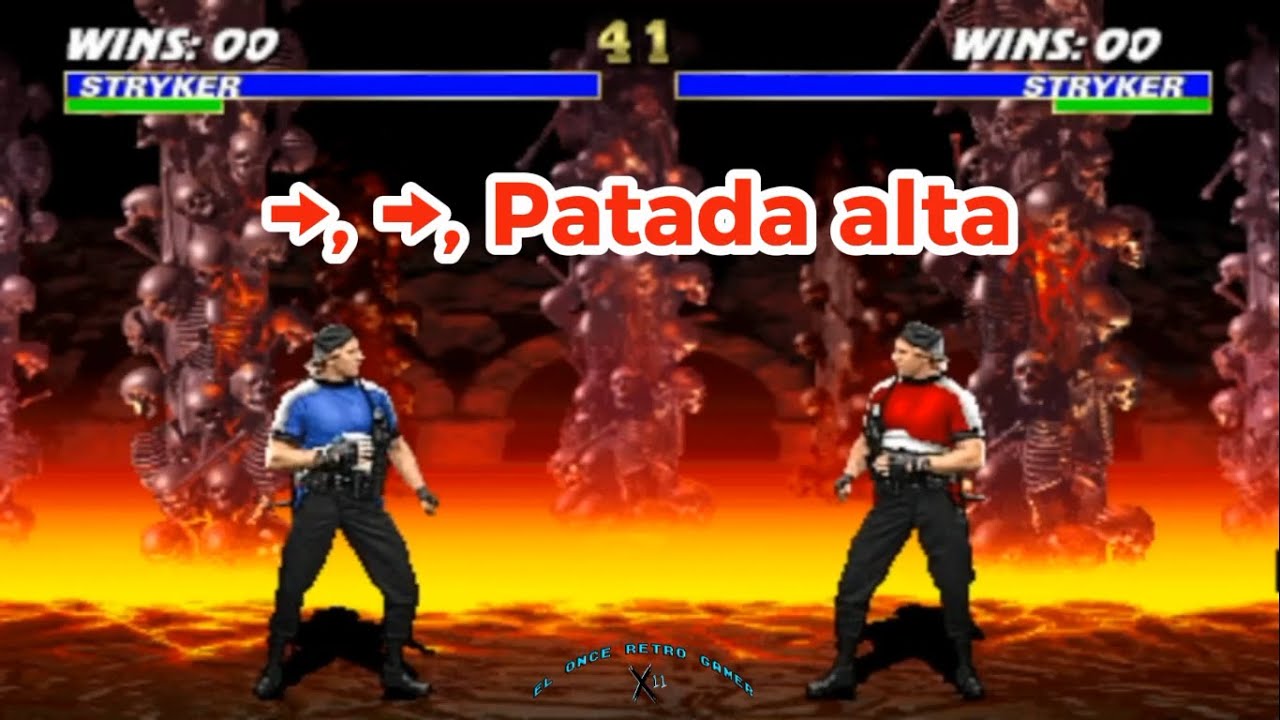 stryker movimientos especiales y combos mortal kombat 3 ultimate