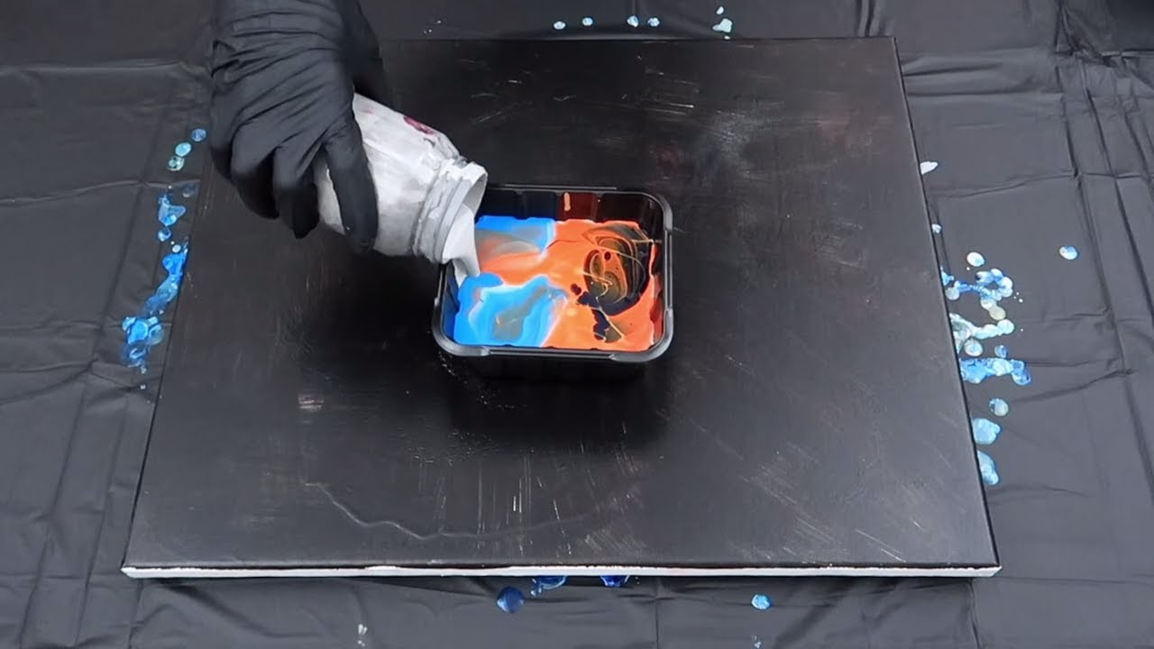 Acrylic Pour | Puddle Pouring | Fluid Art Pouring | Abstract Art III
