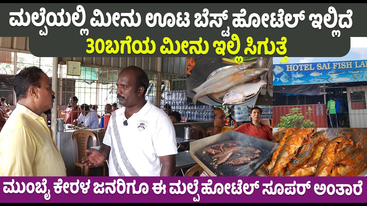 Malpe Fish Testy Food Hotel | 30 Fish Special Food | Malpe | Mangalore Style Sea Food | Mr D Kannada