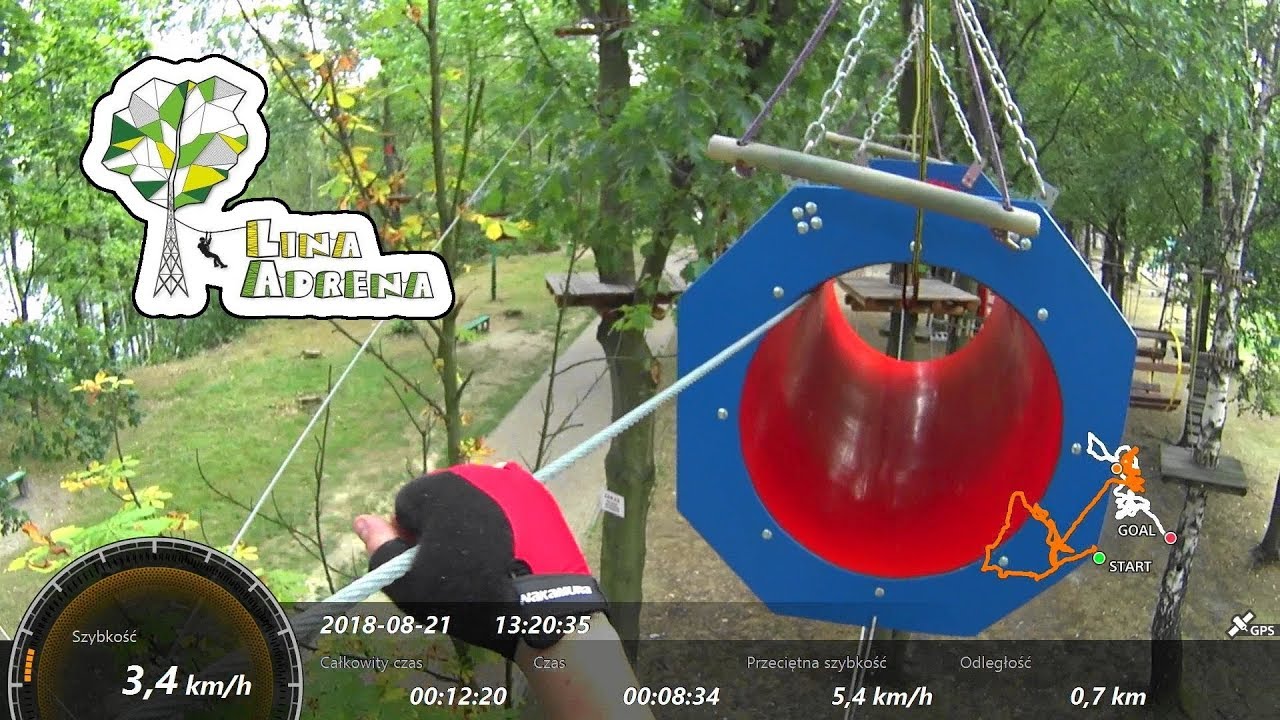 Park Linowy 54 - Lina Adrena - Trasa generał 21.08.2018